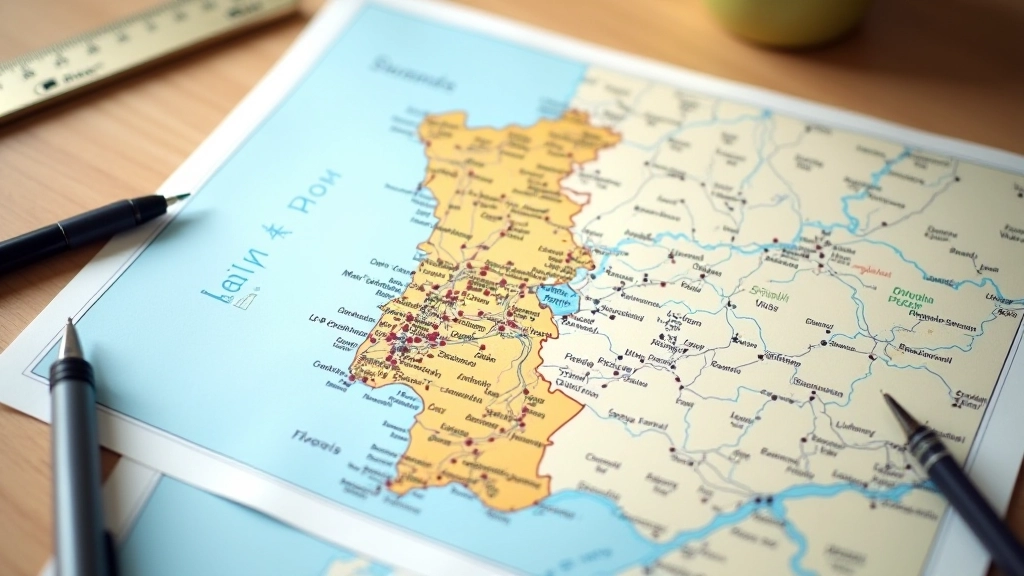 Map of Portugal showing regional locations Évora, Aveiro, Lisboa, and Setúbal highlighted